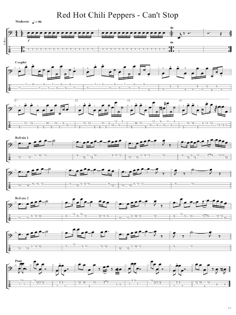 Can't Stop Bass | PDF