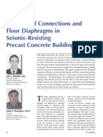 Behavior of Connections and Floor Diaphragms in Seismic-Resisting Precast Concrete Buildings
