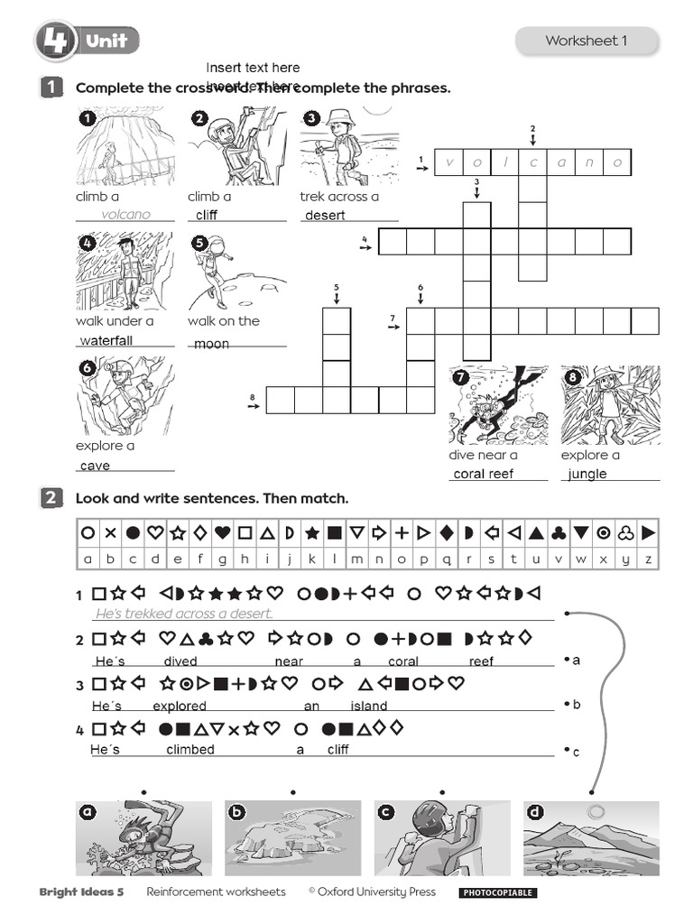 Bright Ideas 5 Reinforcement Worksheets | PDF