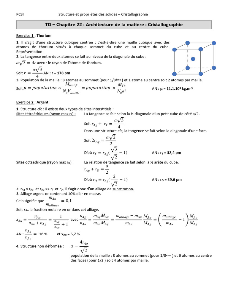 Sites interstitiels dans les structures CFC PDF Liaison chimique — free download