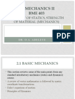 Note 2 - Review of Statics, Strength of Material (Mechanics)