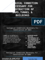 Geological Condition Necessary For Construction of Dams, Tunnel & Buildings