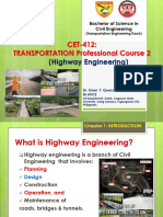 Transpo 2 Highway Engineering Chapter I - InTRODUCTION-51 Slides