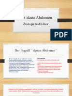 Das Akute Abdomen (I)