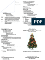 Tata Ibadah Perayaan Natal Sekolah Mingg