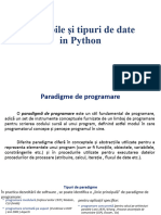 Variabile Şi Tipuri de Date in Python