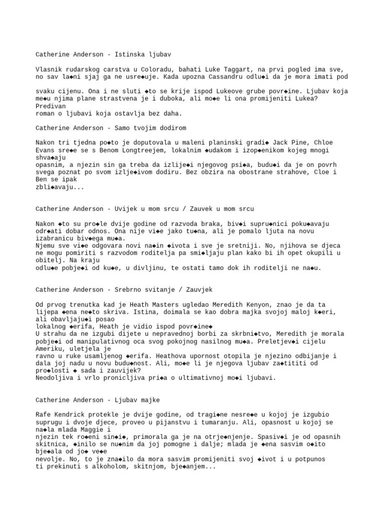 00 Catherine Anderson Knjige Pdf