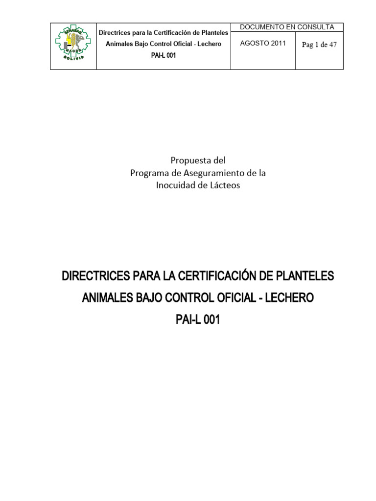 Directrices pabco lechero vf doc en consulta pdf leche medicina
