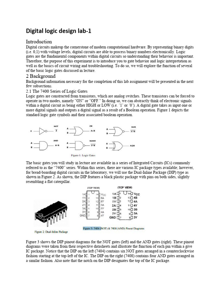 Digital Logic Design Lab | PDF