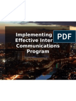 Implementing an Effective Internal Communications Program