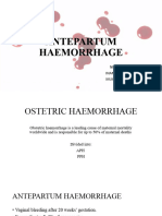 Antepartum Haemorrhage Ppt