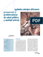 Carne de Ungulados Salvajes Africanos: Producción y Problemáticas de Salud Pública y Sanidad Animal