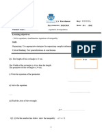 8CS Worksheet - 3 Equations - Inequations (2023-2024)