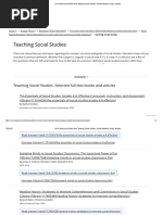 List of Books and Articles About Teaching Social Studies - Online Research Library - Questia