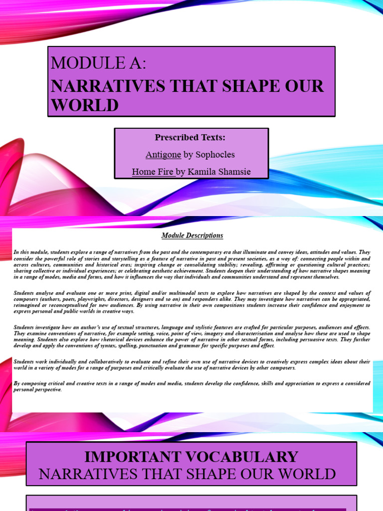 1. Narratives That Shape Our World PDF Sophocles Greek Tragedy