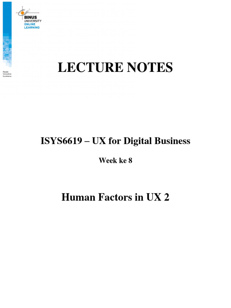 Lecturer Notes 08 Pdf Seni