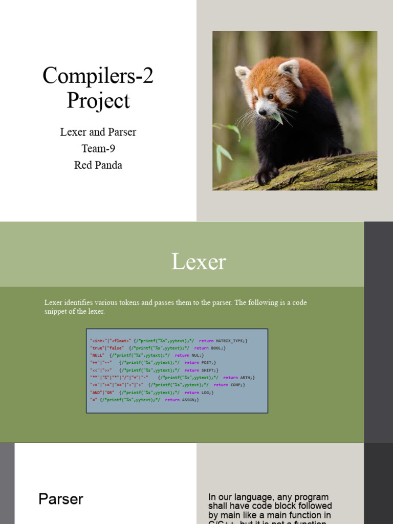 Lexer and Parser for Custom Language | PDF | Teaching Methods ...