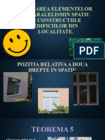 Aplicarea Elementelor de Paralelismin Spatiu in Constructiile Edificiilor Din Localitate. (Matimatica)
