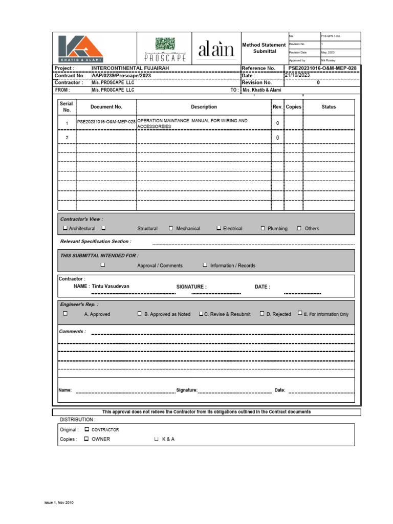 OM Manual For Wiring and Acc PDF Waste Management Electrical Wiring