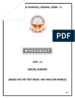 Class V Work Sheet Book (Dav)