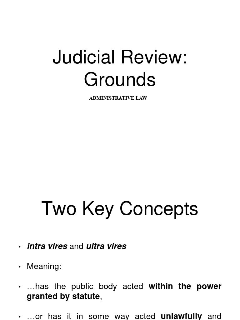 Grounds For Judicial Review PDF