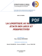 [MFE] Logistique Au Maroc, États Des Lieux Et Perspectives
