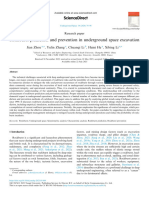 2024 Rockburst prediction and prevention in underground space excavation