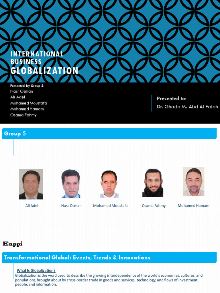Int Business - Globalization - Group 5 - Final-1 | PDF | Politics
