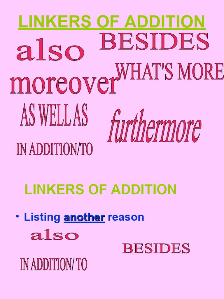 Linkers of Addition | PDF