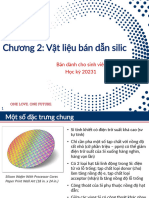 Chuong 2 - Gioi thieu ve Vật liệu bán dẫn silic - Edit 2023 10 13 - Student's ver