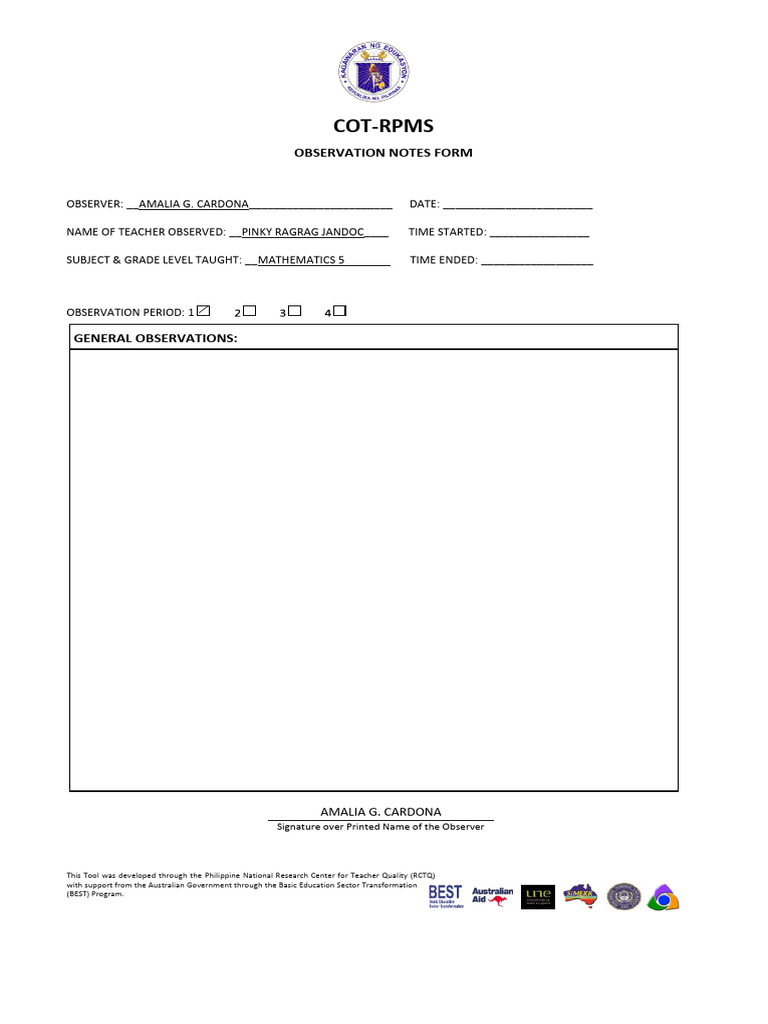 407697762 observation notes template pdf