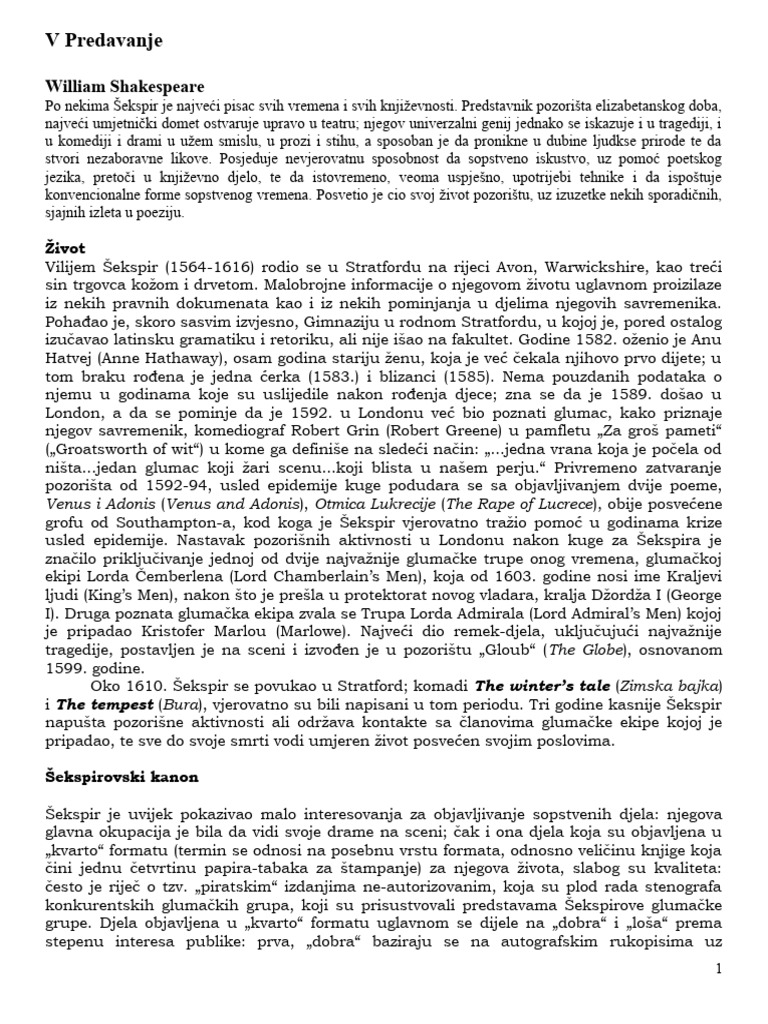 Predavanje 5 | PDF