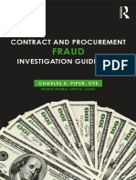 Contract and Procurement Fraud Investigation Guidebook - Charles E. Piper - 2017