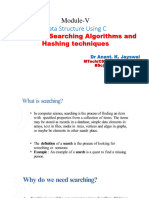 AKJ - STD - Module-5 - Sorting - Searching - Hashing