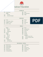 PE Railcar Checklist