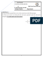 1-Mid-termExam 2022-2023 - Electrical and Electronics Circuits