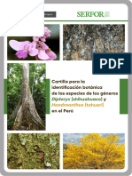 0015 - Cartilla para La Identificación Botánica de Las Especies de Los Géneros Dipteryx (Shihuahuaco) y Handroanthus (Tahuarí) en El Perú