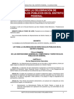 Ley para La Celebracion de Espectaculos Publicos en El Distrito Federal