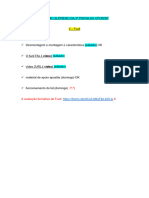 II (CMB SV CMP) - Desmontagem e Montagem e Característica - RESUMO SUPREMO DA 3 PROVA DO CPOR SP