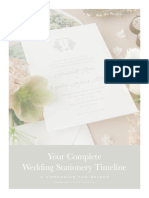 Wedding Stationery Timeline