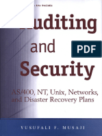 Audit - Auditing and Security and Disaster Recovery Plans