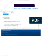 Training On Strategic and Action Planning For NGOs - PDF Free