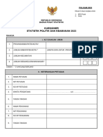 Kuesioner Statistik Politik Dan Keamanan 2023