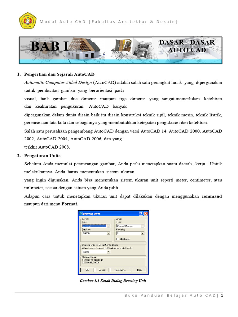 Panduan Dasar AutoCAD untuk Pemula | PDF | Seni | Komputer