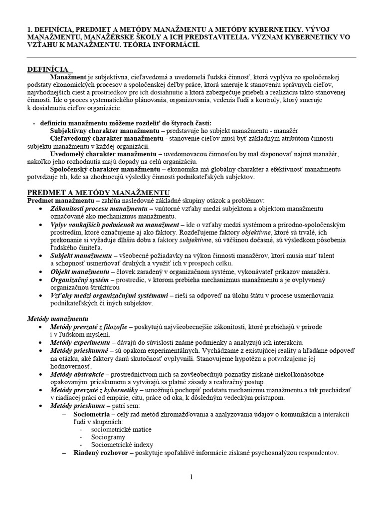 Statnice Manazment Podniku Bc WWW Studujes sk PDF