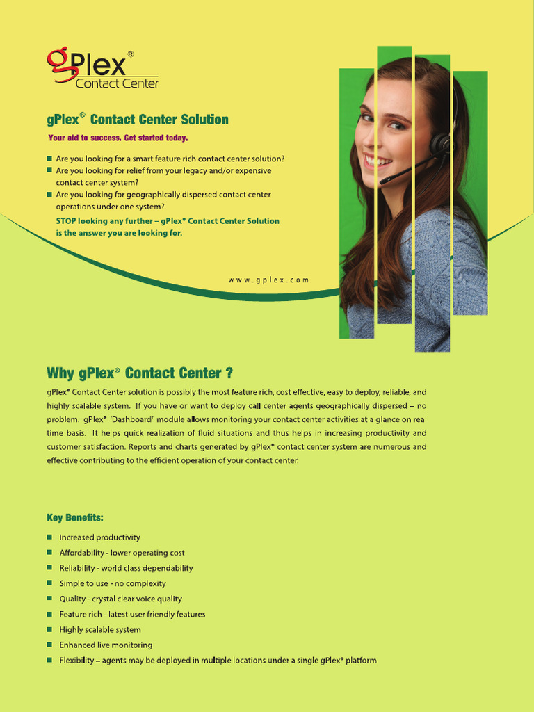 Gplex contact center pdf