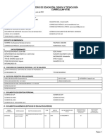 Currículum Vitae Docente 4