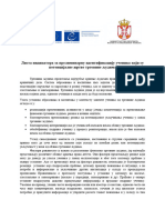 Finalna Verzija Liste Indikatora Za Preliminarnu Identifikaciju Trgovine Ljudima Jun 2022