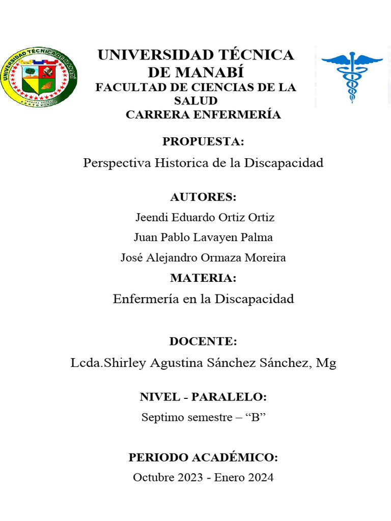 Perspectiva Historica de La Discapacidad | PDF | Invalidez | Desempleo