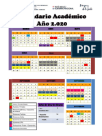 Calendario Con Receso Académico y Feriados en Fecha-1